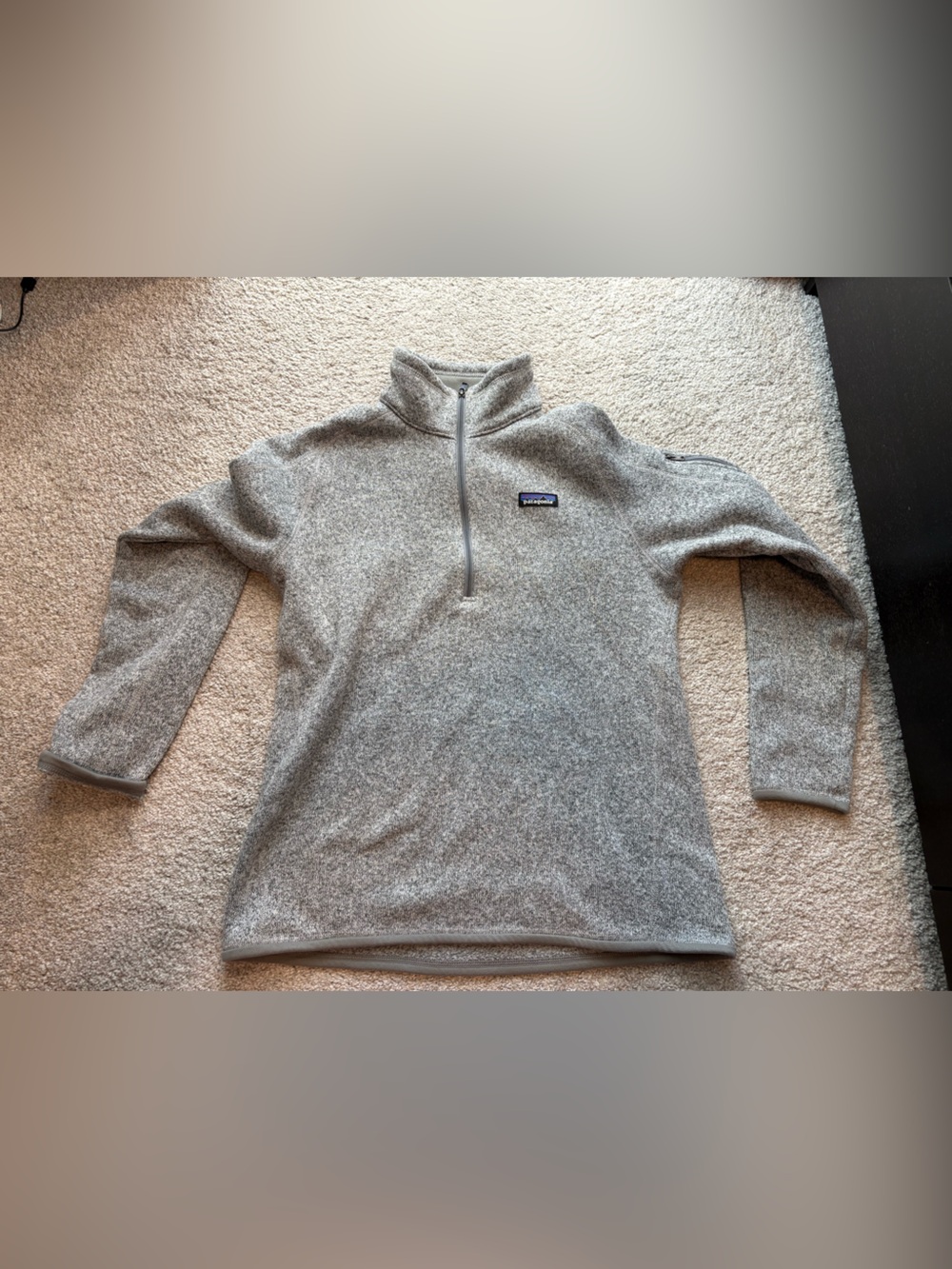 Patagonia Women's Light Gray Half-Zip Fleece Pullover